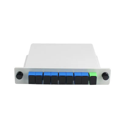 8 Way PLC Fiber Optic Splitter Cassette Type 1x8 พร้อมขั้วต่อ SC APC