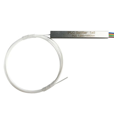ท่อเหล็กขนาดเล็ก PLC แยกไฟเบอร์ออปติก 1x4 ไม่มีตัวเชื่อมต่อ 1M OEM