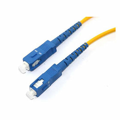 สายแพทช์สายเคเบิลไฟเบอร์ออปติก SC UPC สำหรับตัวแปลงสื่อในอาคาร