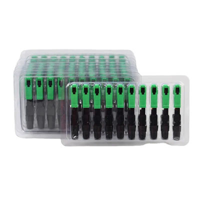 SC APC Quick Fiber Optic Connector กันน้ำสำหรับอุปกรณ์โทรคมนาคม FTTH