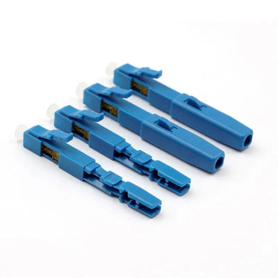 ตัวเชื่อมต่อไฟเบอร์ออปติกสีน้ำเงิน, LC UPC Fast Connector สำหรับ FTTH CATV CCTV