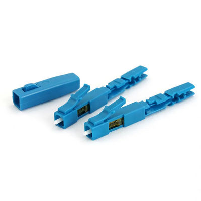 ตัวเชื่อมต่อไฟเบอร์ออปติกสีน้ำเงิน, LC UPC Fast Connector สำหรับ FTTH CATV CCTV