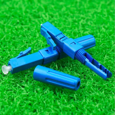 ตัวเชื่อมต่อไฟเบอร์ออปติกสีน้ำเงิน, LC UPC Fast Connector สำหรับ FTTH CATV CCTV