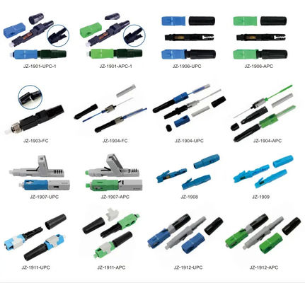 ตัวเชื่อมต่อไฟเบอร์ออปติก SC APC Fusion Splice สำหรับเครือข่าย FTTH FTTB FTTX