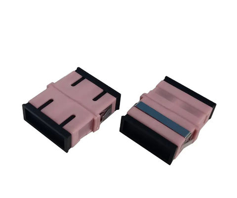 อะแดปเตอร์ไฟเบอร์ออปติก SC UPC SM SX พร้อมวัสดุพลาสติกสีน้ำเงิน