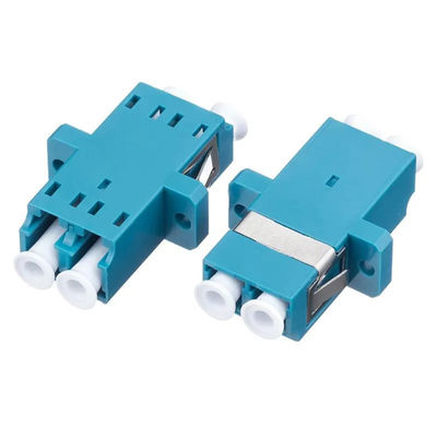 FTTH Fiber Optical LC Duplex Adapter พร้อมปลอกบรอนซ์หน้าแปลน