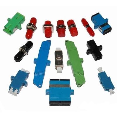 ใยแก้วนำแสง SC APC Coupler วัสดุ ABS โปร่งใสสำหรับ FTTH