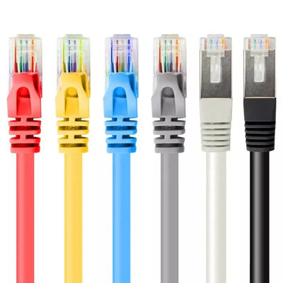 สายแพทช์ Ethernet ของ Sftp Twist Pairs Rj45 Cat5 Cat7 Cat6 สำหรับการสื่อสาร