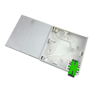 กล่องเทอร์มินัลไฟเบอร์ออปติก ABS FTTH 1 แกนมองไม่เห็นสำหรับเต้ารับติดผนัง