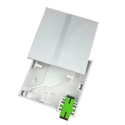 กล่องเทอร์มินัลไฟเบอร์ออปติก ABS FTTH 1 แกนมองไม่เห็นสำหรับเต้ารับติดผนัง