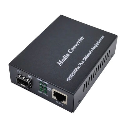 Gigabit ตัวแปลงสื่อไฟเบอร์ออปติก 1,000base Tx ถึง 1,000base Fx