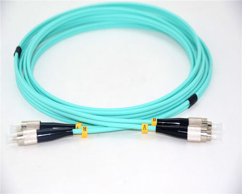 OM3 สายไฟเบอร์การประกอบ สายไฟเบอร์ออปติก Jumpers หรือ Patchcords 5.0mm