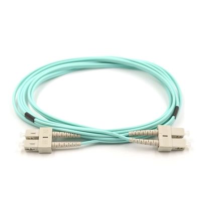 OM3 สายไฟเบอร์การประกอบ สายไฟเบอร์ออปติก Jumpers หรือ Patchcords 5.0mm