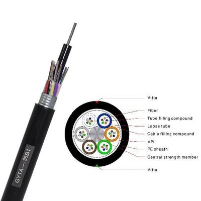 3กว้าง 0.0 มิลลิเมตร Outdoor Fiber Optic Drop Cable OM4 สําหรับเครือข่ายความเร็วสูง